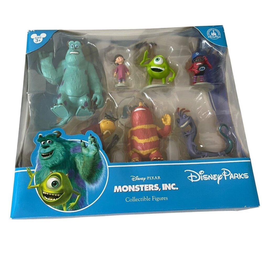 Disney Parks Monsters Inc Mike Wazowski Sulley Boo Roz Playset Cake Toppers